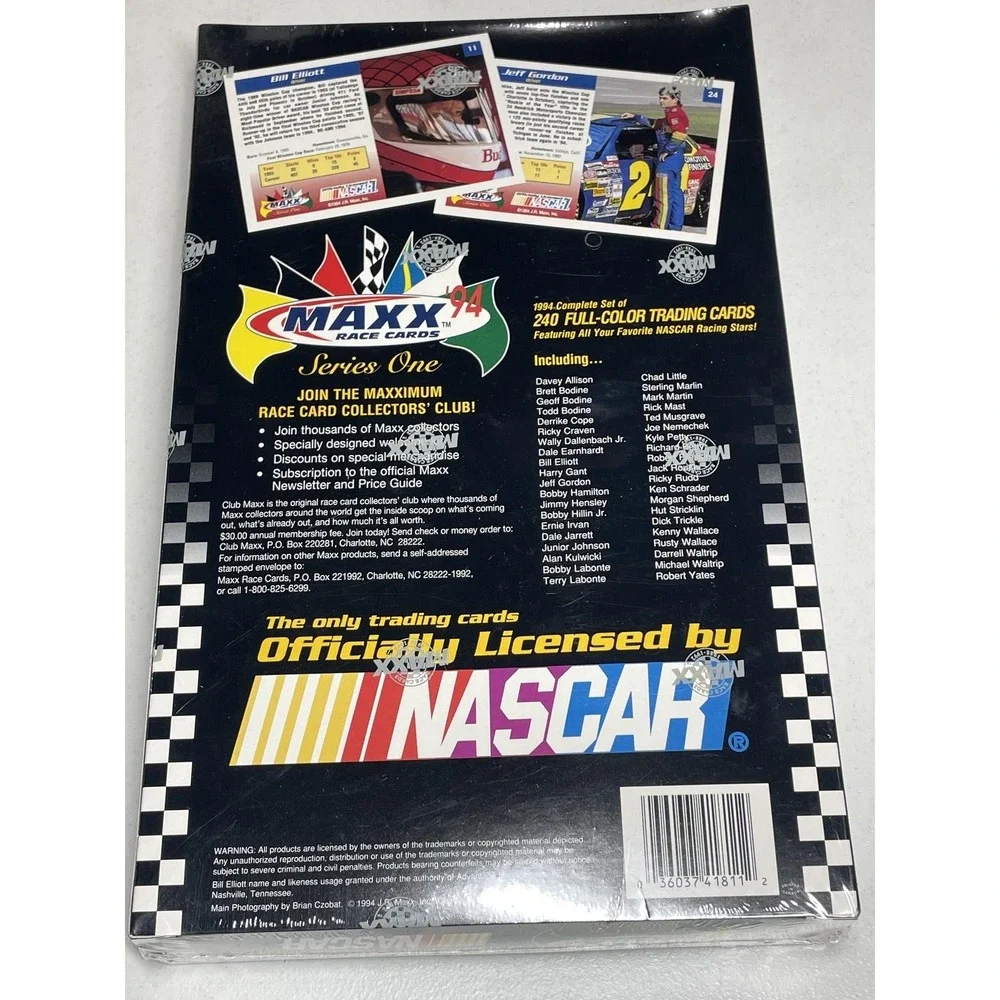 Vintage NASCAR Trading Cards Set 240 Full Color 1994 MAXX Series One Racing 90s